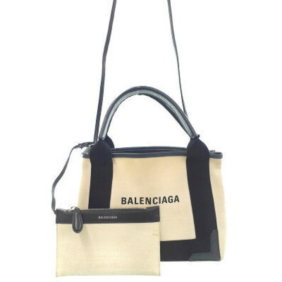 BALENCIAGA Navy Blue Cabas Bag - Picture 1 of 8
